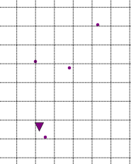 Satellites locations and specular points measurements map